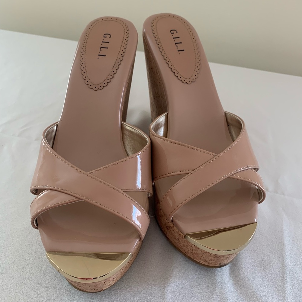 Nude wedge platforms!  Perfect for summer!